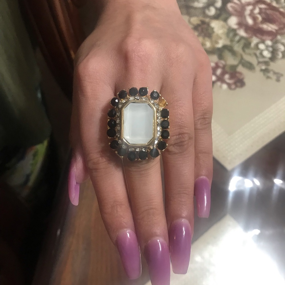 Beautiful black and white Ring